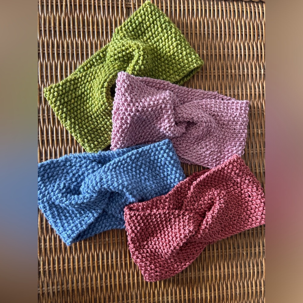Handknit Twisted Headbands